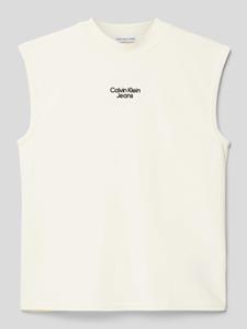 Calvin Klein Jeans Top met labeldetail, model 'OTTOMAN'