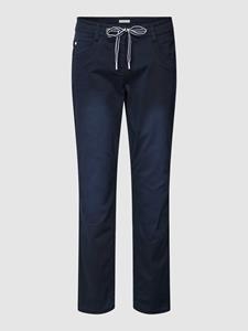 Tom Tailor Tapered relaxed fit chino in marineblauw met stretch