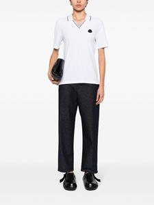 Moncler Jeans met toelopende pijpen en logopatch - Blauw