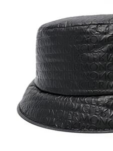 Moncler Vissershoed met logoprint - Zwart