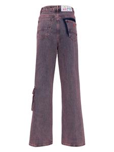aapeby*abathingape AAPE BY *A BATHING APE Jeans met wijde pijpen - Paars