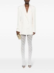 alessandrarich Alessandra Rich Semi-doorzichtige legging - Wit
