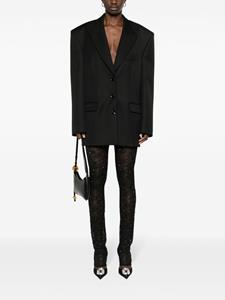 alessandrarich Alessandra Rich Semi-doorzichtige legging - Zwart