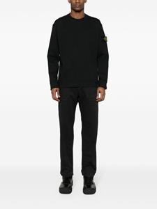 stoneisland Stone Island Sweater met Compass-logopatch - Zwart