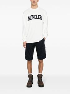 Moncler Sweater met geborduurd logo - Wit