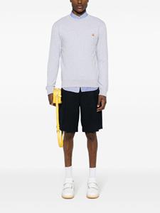 maisonkitsuné Maison Kitsuné Jersey sweater met logopatch - Grijs