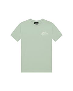 Malelions T-shirt split - Aqua grijs/mint