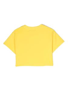 moschinokids Moschino Kids T-shirt met logoprint - Geel