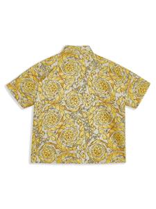 versacekids Versace Kids Shirt met barokprint - Geel