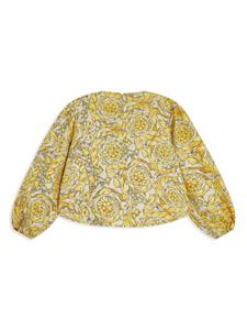 versacekids Versace Kids Shirt met barokprint - Geel
