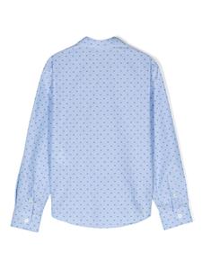 Emporio Armani Kids Gestreept shir - Blauw