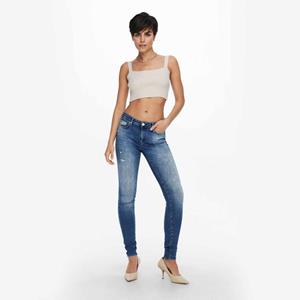 Only Jeans skinny poches boutons délavé coton bio Femme 