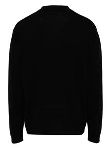 izzue Gebreid poloshirt - Zwart