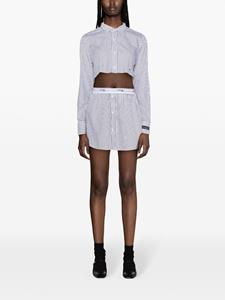 HommeGirls Gestreepte mini-rok - Wit