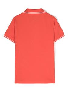 stoneislandjunior Stone Island Junior Poloshirt met Compass-logopatch - Oranje
