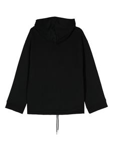 Courrèges Hoodie met logopatch - Zwart