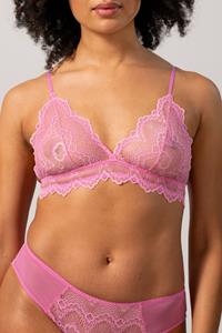 Understatement Damen vegan Triangel Bralette Candy Pink