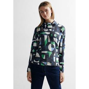 Cecil Shirt met lange mouwen met geometrisch motief