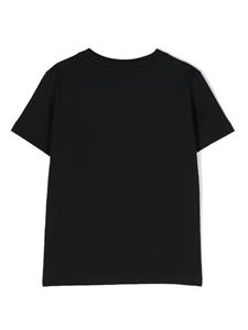 monclerenfant Moncler Enfant Katoenen T-shirt met logopatch - Zwart