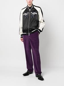 DSQUARED2 corduroy straight-leg trousers - Paars