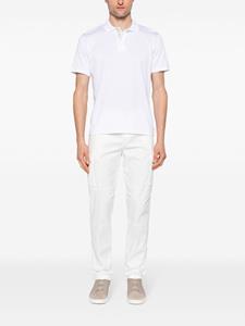 Eleventy Fijngebreid poloshirt - Wit