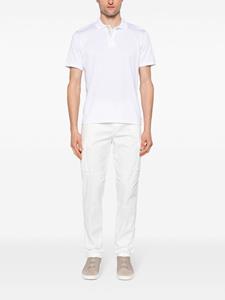 Eleventy fine-knit cotton polo shirt - 01N WHITE