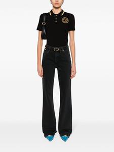 versacejeanscouture Versace Jeans Couture Poloshirt met embleem - Zwart