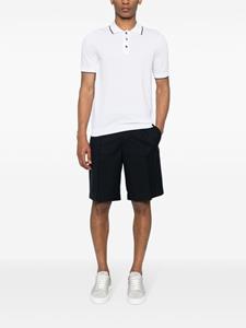 Fay Poloshirt met contrasterende afwerking - Wit