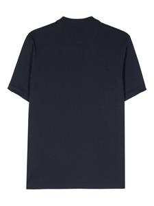 Fay Poloshirt met logopatch - Blauw