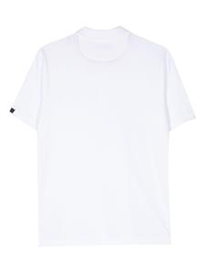 Fay Poloshirt met logopatch - Wit