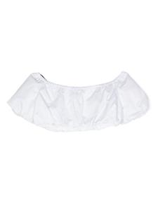 msgmkids MSGM Kids Cropped top met strik detail - Wit