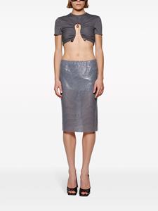 christopheresber Christopher Esber Midi-rok met mesh - Grijs