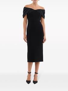 Rebecca Vallance Juliana midi-jurk - Zwart