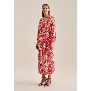 seidensticker Sommerkleid "Schwarze Rose", 3/4-Arm Rundhals Floral