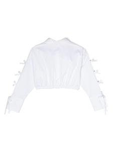 msgmkids MSGM Kids Jurk met strikdetail - Wit