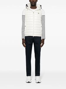 Moncler Broek met gestreept detail en toelopende pijpen - Blauw