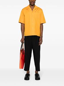 Marni Cropped wollen broek met toelopende pijpen - Zwart