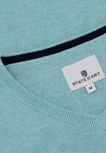 State Of Art Trui V-Hals Azuurblauw