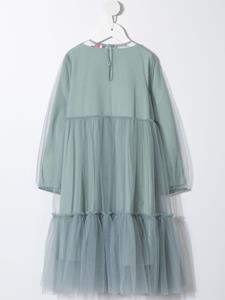 ilgufo Il Gufo Jurk met ruches - Groen