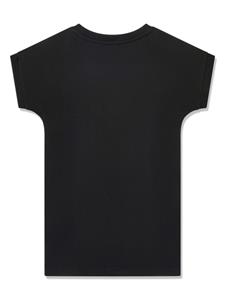 Moschino Kids T-shirtjurk met teddybeerprint - Zwart