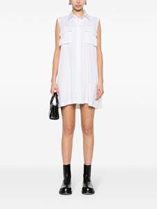 sacai Geplooide mini-jurk - Wit