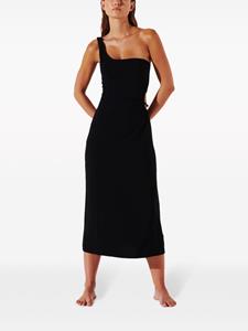 karllagerfeld Karl Lagerfeld Signature asymmetrische jurk - Zwart