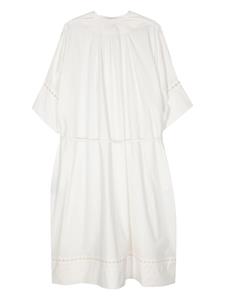 yvessalomon Yves Salomon Popeline midi-jurk - Beige