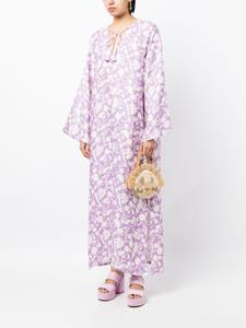 Bambah Tuniek met bloemenprint - Paars