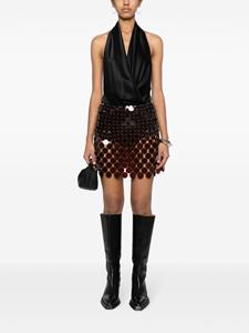 Rabanne Verfraaide mini-rok - Rood