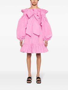 Patou Volume mini-jurk met ruches - Roze