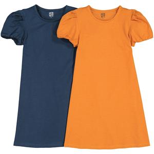 LA REDOUTE COLLECTIONS Set van 2 korte jurken met ballonmouwen