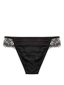 dolce&gabbana Dolce & Gabbana Slip met bloemenkant - Zwart