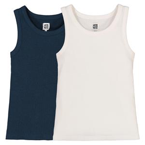 LA REDOUTE COLLECTIONS Set van 2 singlets in ribtricot
