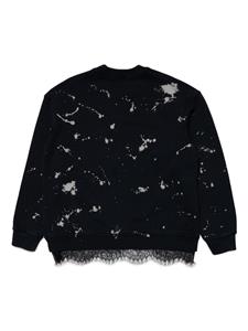 dsquared2kids DSQUARED2 KIDS Sweater met logoprint - Zwart